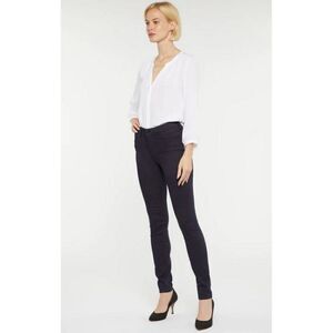 NYDJ Ami High Rise Lift Tuck Skinny Jeans Navy Blue Size 12